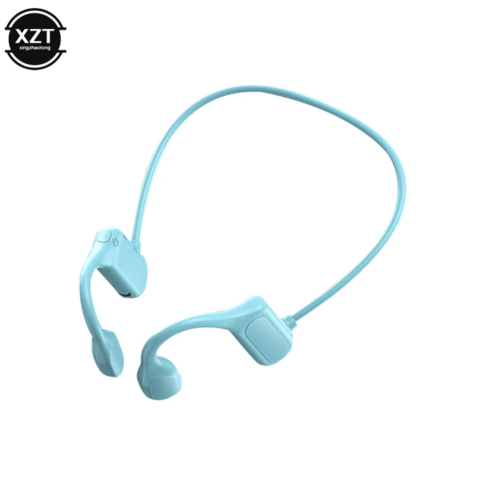 Waterproof BL09 Bluetooth 5.0 Wireless Headset Sports Stereo headphone Bone Conduction Audio Equipment Outdoor with Microphone