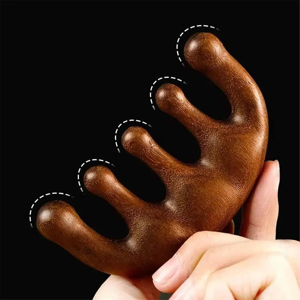Gua Sha Massage Comb, Head and Face Scalp, Natural Facial Massager, Wide Tooth, Guasha Scraping, Body Massage