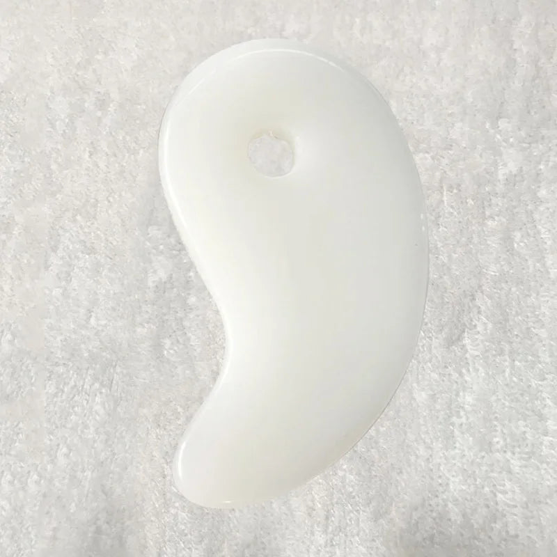 Gua Sha Board Heart-Shaped Natural Pink Green Resin Jade Scraper Facial SPA Neck Massager Portable Skin Care Beauty Healty TooL