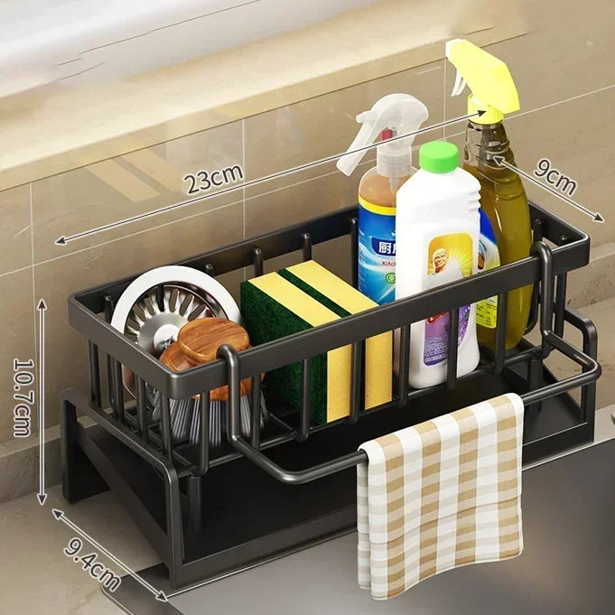 kitchen Organizer storage Multifunctional Sponge Rack Drainer Kitchen Shelf Sink Rag Dishwashing Detergent Dishcloth Organiser