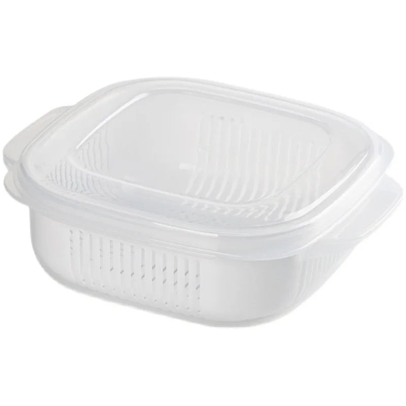 Food Storage Box Rice Fruit Preservation Container Microwave Oven Heating Refrigerator Freezer Storage Packing Kitchen Tool