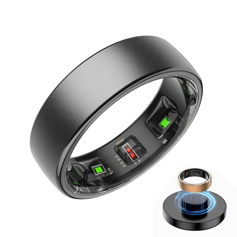 Smart Ring R10 Waterproof Health Monitor Men & Women Health & Sleep Monitor Smart Rings Multi-sport Modes QRing APP