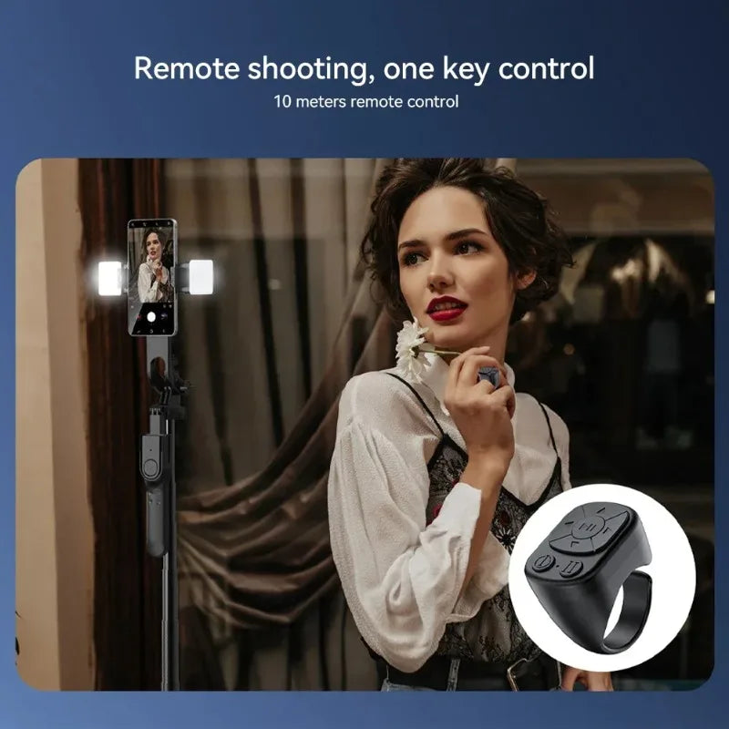 For TikTok Scrolling Ring Remote Control Bluetooth Page Turner Ring Scroller for IPhone IPad Android Camera Shutter VoiceControl