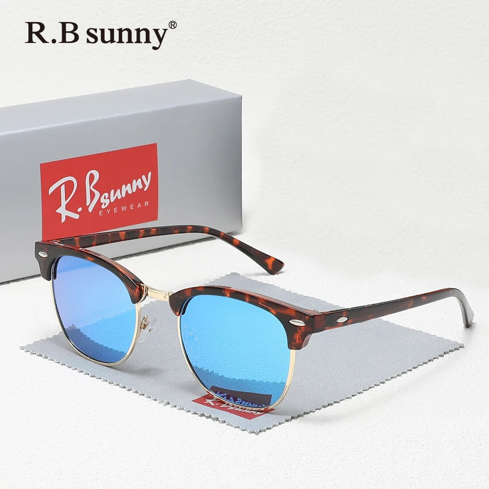 Classic Polarized Sunglasses Men Women Retro UV400 Glasses Male Popular Anti-glare Travel Driving Fashion Eyewear Frames