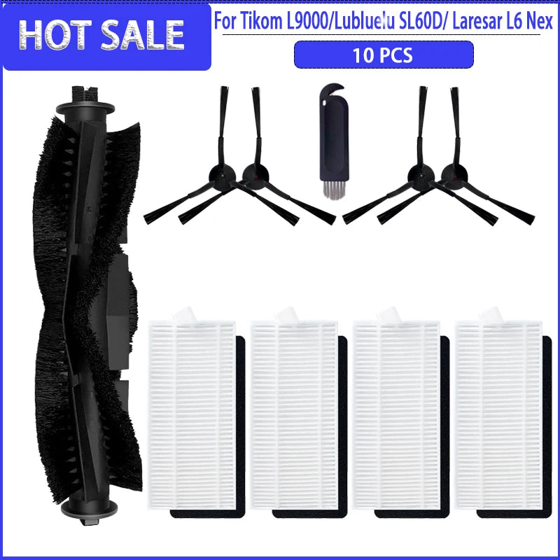 Main Side Brush Hepa Filter Mop For Lubluelu SG60 SL60 SL60D SL61/ Laresar L6 Nex / Tikom L9000 Replacement Spare Parts