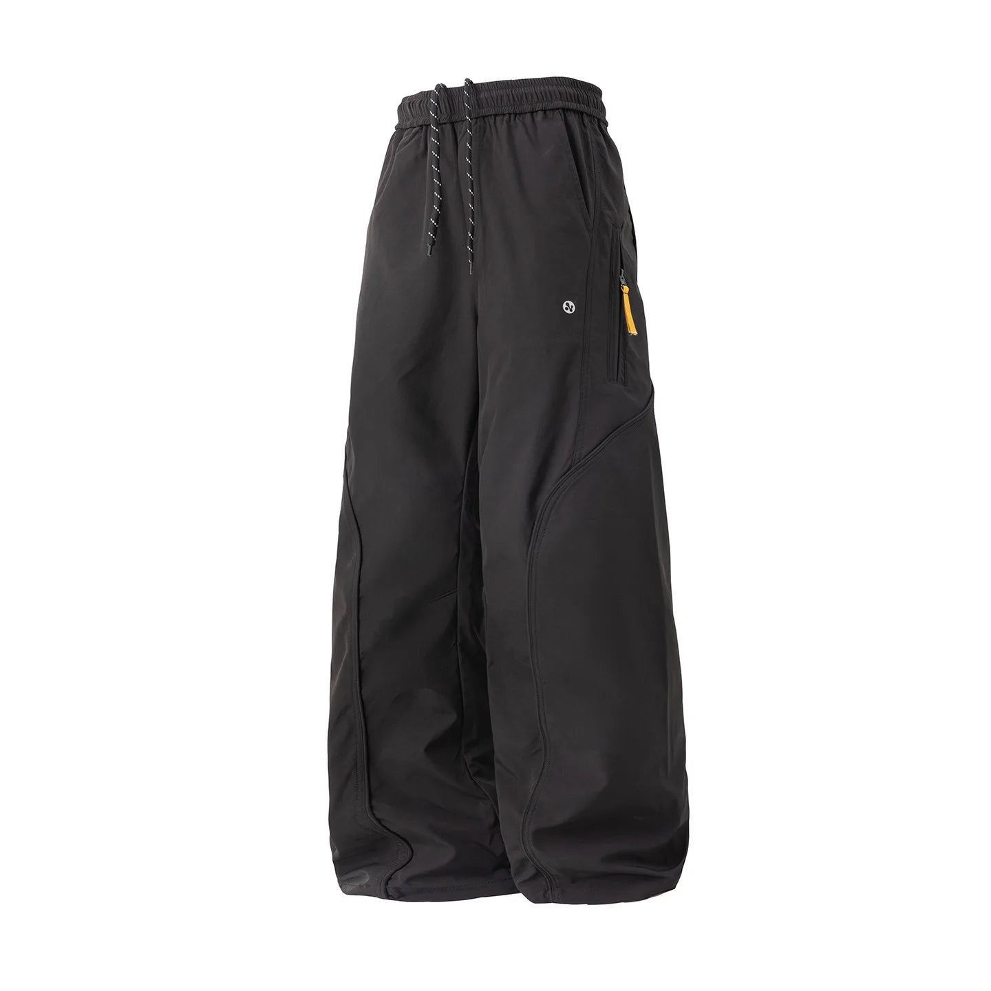 Streetwear Cargo Pants - Waterproof Windproof Fabric with Drawstring Elastic Waist｜Fall 2025 Loose Fit