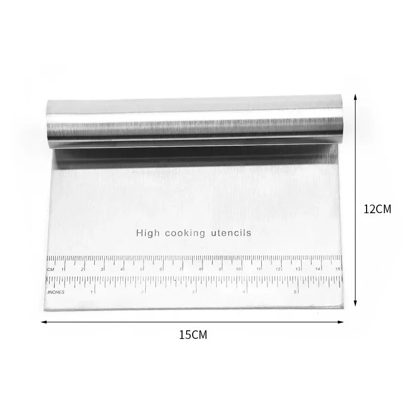 Baking Decorating Tools, DIY, Pastry Cutters, Cake Scraper, Dough Scraper, Fondant Spatulas, Edge, Cooking, Stainless Steel