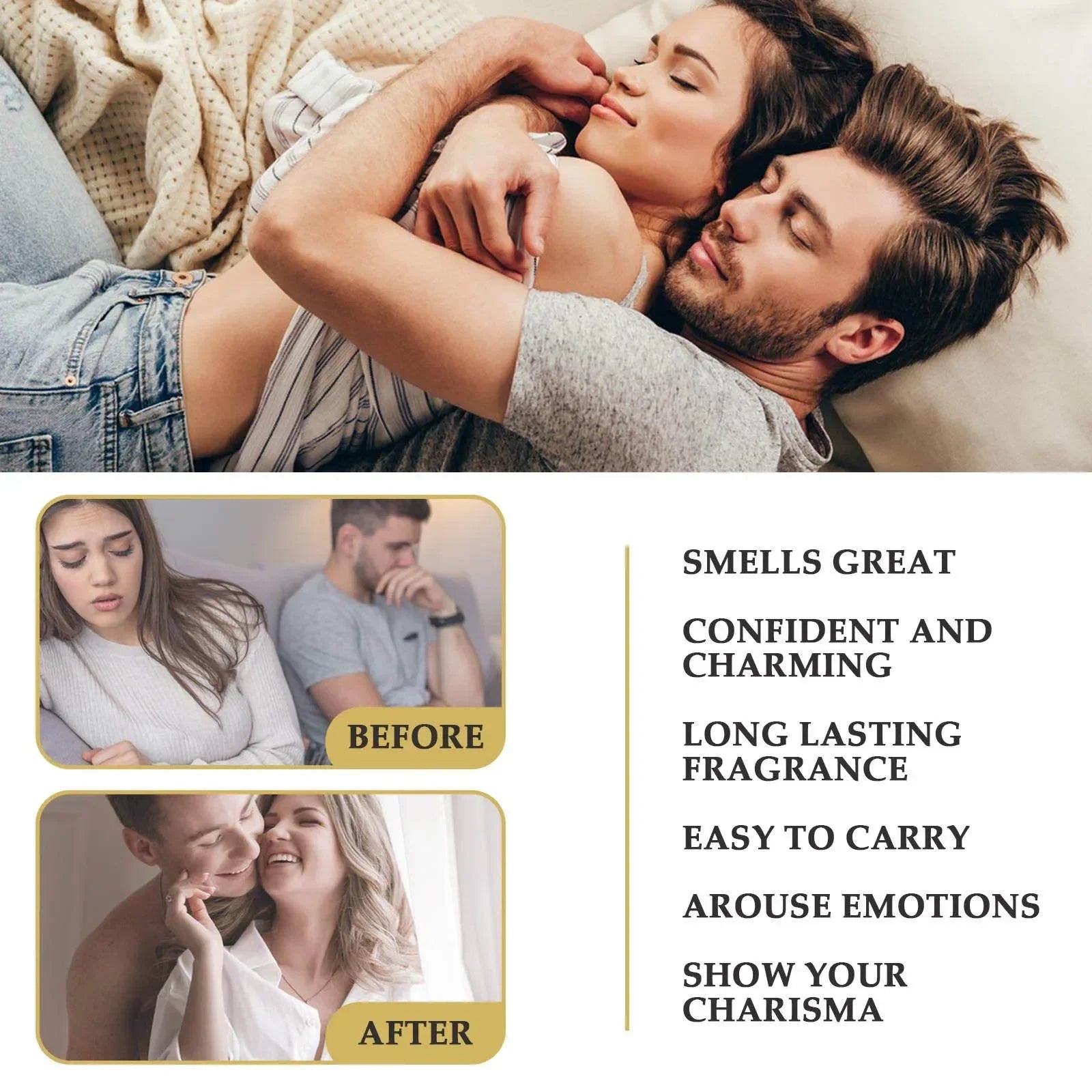 Natural Pheromone Scented Oil | Long-Lasting Body Fragrance Essence with a Fresh Aroma Designed to Attract Women Enhance Allure