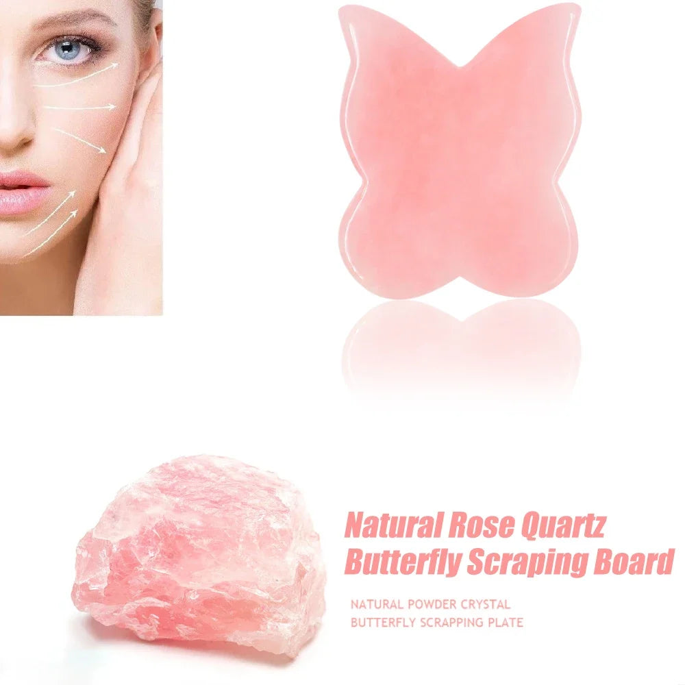 Gua Sha Facial Tools, Jade Gua Sha Massage Tool Comb Edge, Gua Sha Stones for Face, Body Muscle Relaxing Acupuncture Therapy