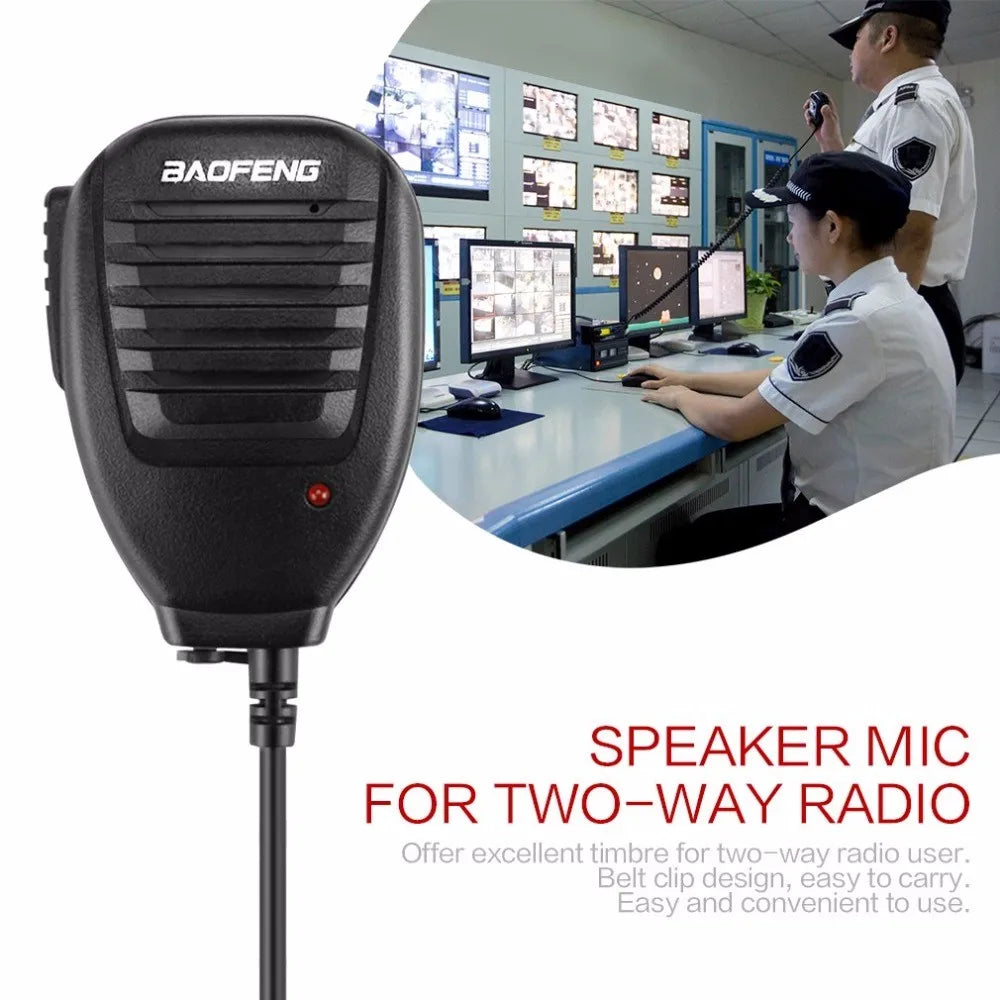 Speaker Microphone For Baofeng 888S 5R UV82 8D 5RE 5RA Speaker Mic Headset Two Way Radio Handheld Speaker Walkie Talkie