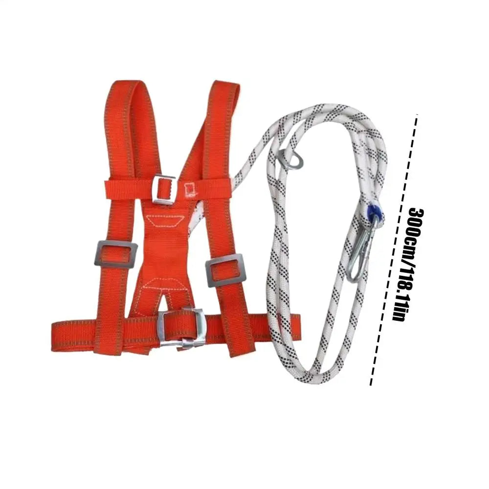 Harness for Construction Shock Absorbing Adjustable Construction Site Body Safety Harness for Men Beginners Professionals Window