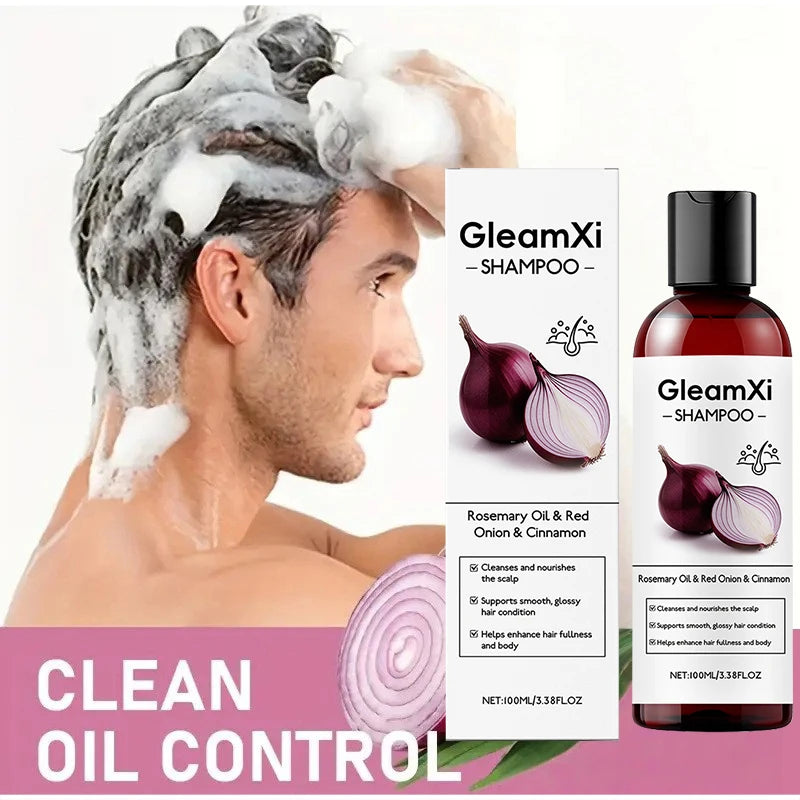 Rosemary Red Onion Hair Shampoo Deep Control Oil Cleanses The Scalp Enhance Hair Combability Nourish Moisturize Strengthen Hair