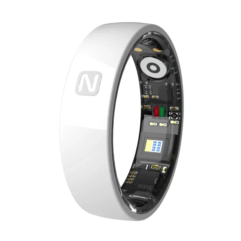 Ceramic NFC Smart Ring Womens Men Electronic Smartring 5ATM Waterproof Sports Fitness Sleep Tracker for Xiaomi Huawei Phone