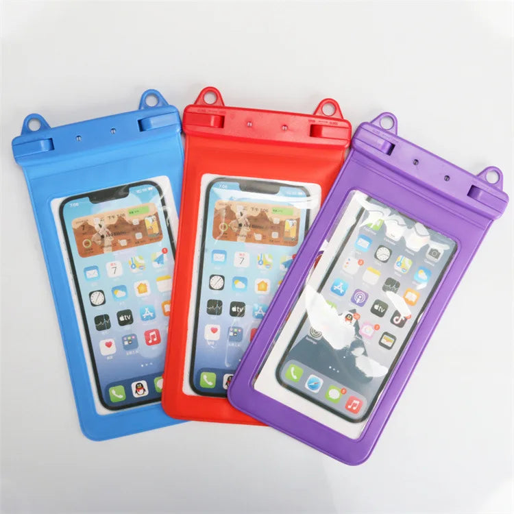 Universal Waterproof Mobile Phone Case Diving Surfing PVC Bags 7.5inch Phone Waterproof Pouch Cover Underwater Swimming Dry Bag