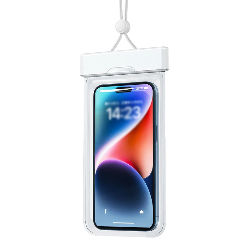 Clear Window Waterproof Phone Pouch - Touchscreen Case for Underwater Photos, Swimming, Rafting (iPhone, Huawei, Xiaomi, Android