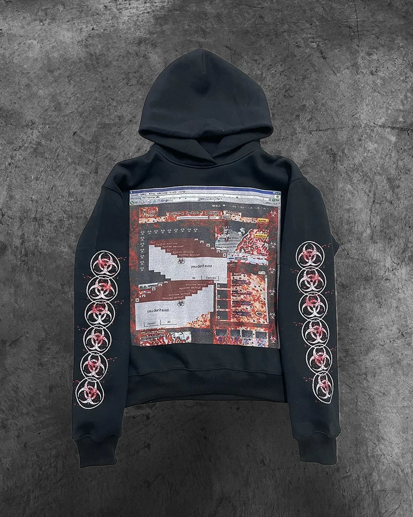 Vintage Style Hoodie Embroidery Print Hoodies Women Grunge Sweatshirt Tops Streetwear Harajuku Gothic Y2k Women Clothing