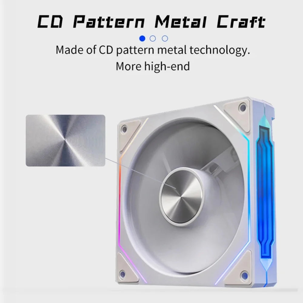 PRISM 4 PRS ARGB CPU Fan 4PIN PWM Silent Chassis Fan 120mm Infinite Mirror 5V 3PIN Motherboard Light Sync Case Cooler Fan