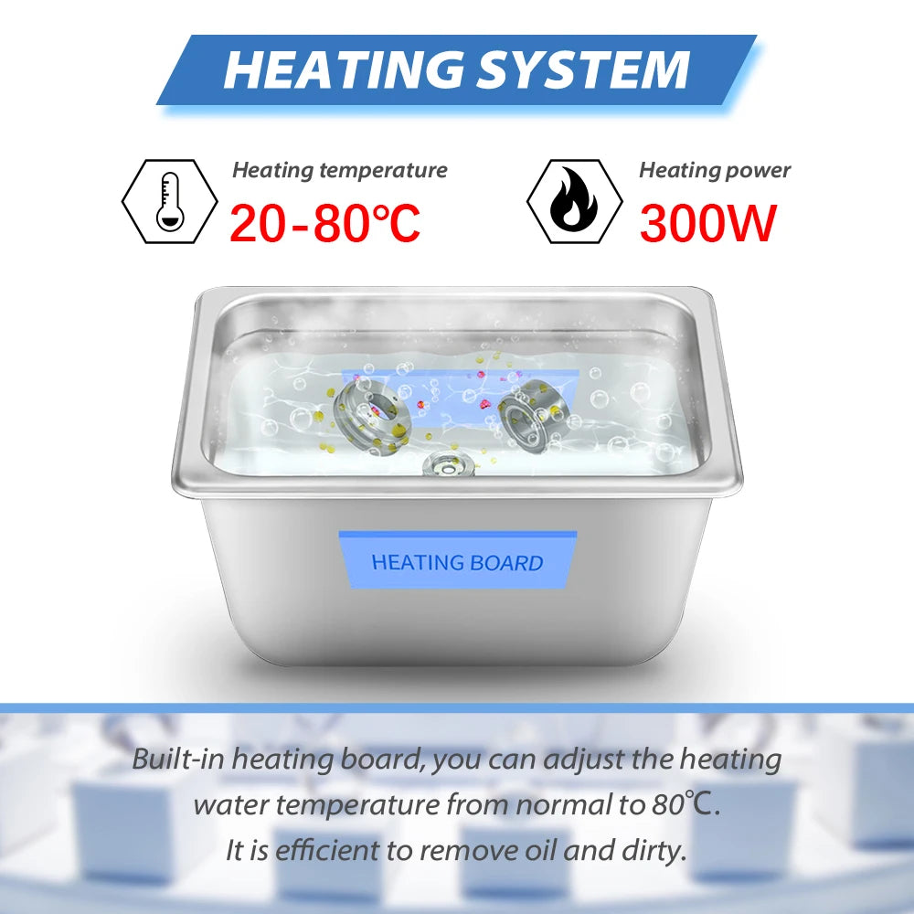 GTSONIC Ultrasonic Cleaner Ultrasonic Bath Ultrasound Bath 2L 3L 6L 9L 13L 20L 27L Digital EU RU Local Warehouse Big Sale Price