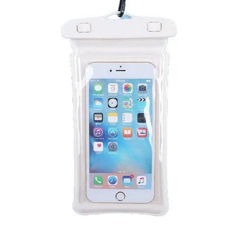 Transparent Waterproof Phone Pouch Under 7.2 Inches Touch Screen Swimming Rafting Waterproof Case with Lanyard Sealed Bag