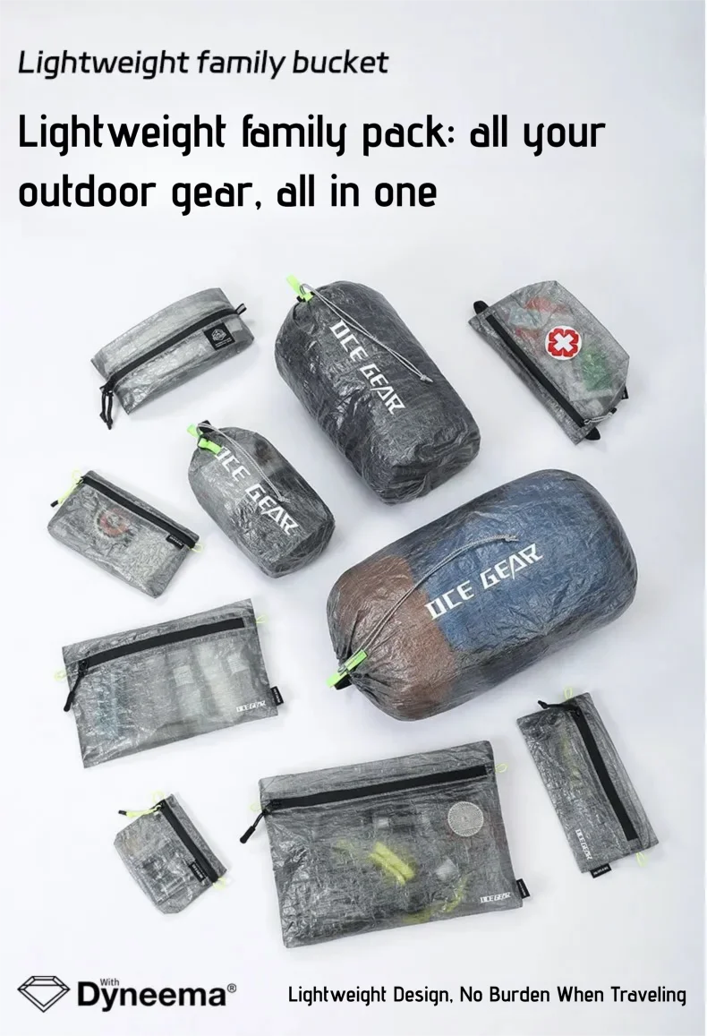 Ultralight Outdoor Storage Bags Waterproof Compression Dry Sack Flat Pouch First Aid Bag Multi Size Travel Camping Organizer