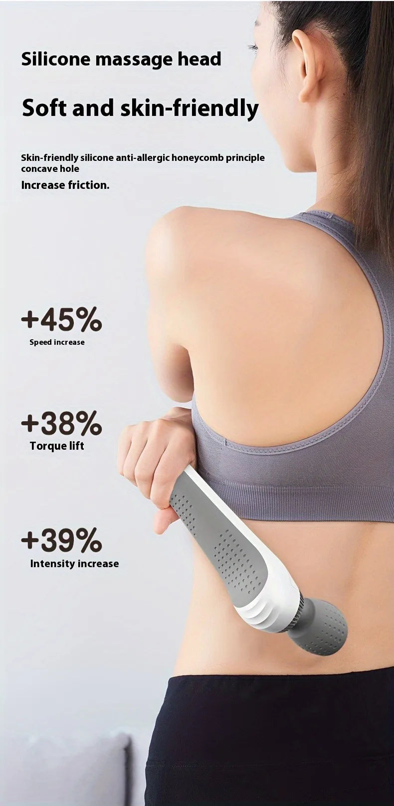 New Portable handheld massager USB rechargeable multifunctional full body massage gun relax neck back legs and waist masajeador
