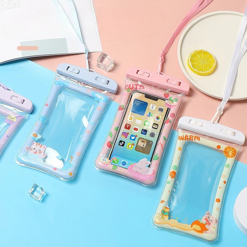 Universal Waterproof Phone Pouch with PVC Airbag Underwater - Touchscreen Case for Swim and Diving 도매 Льготы