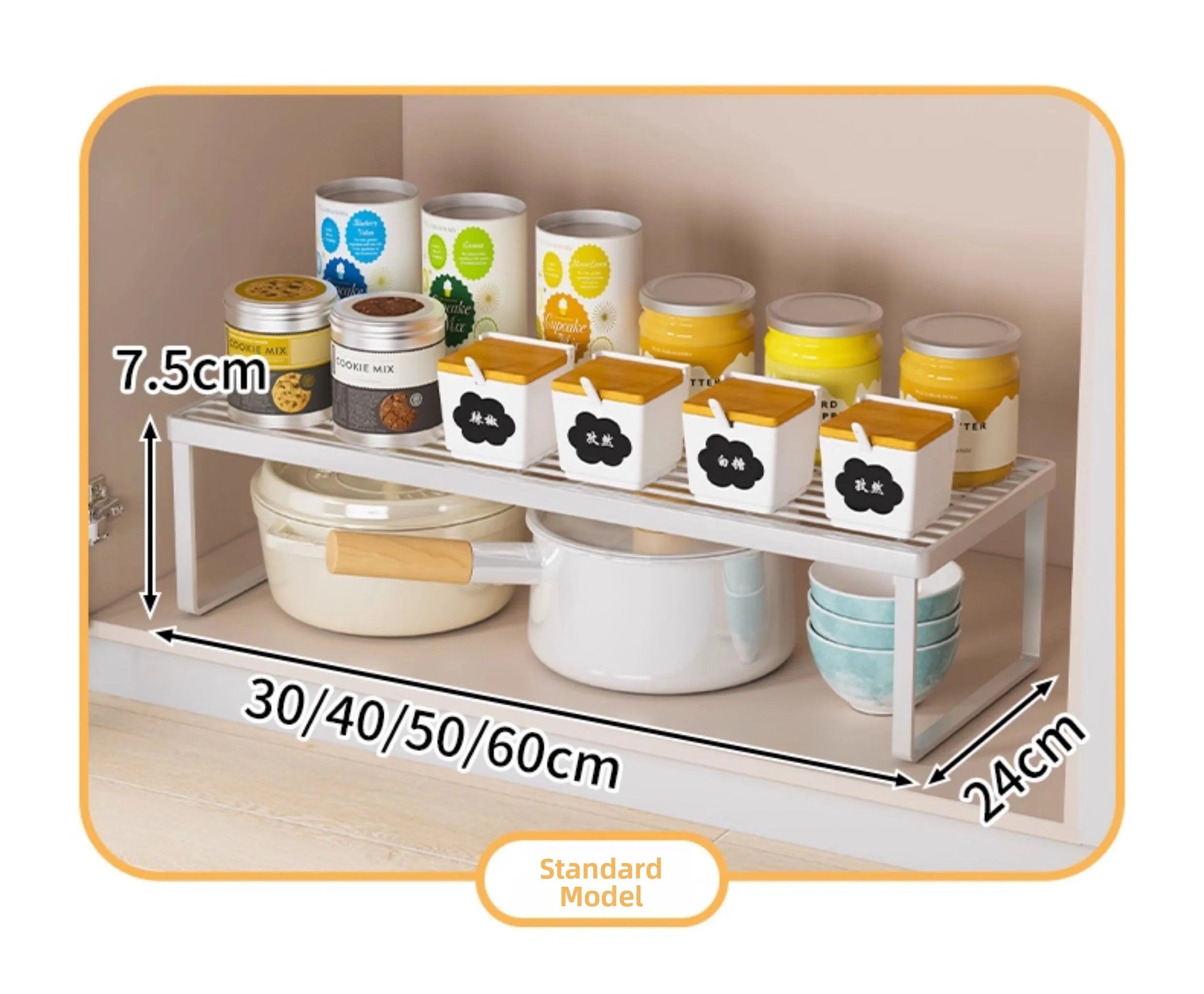 Kitchen Countertop Storage Ra Multi-Layer Cabinet Organizer Spice Storage elf Tabletop Arrangement Utili Tool