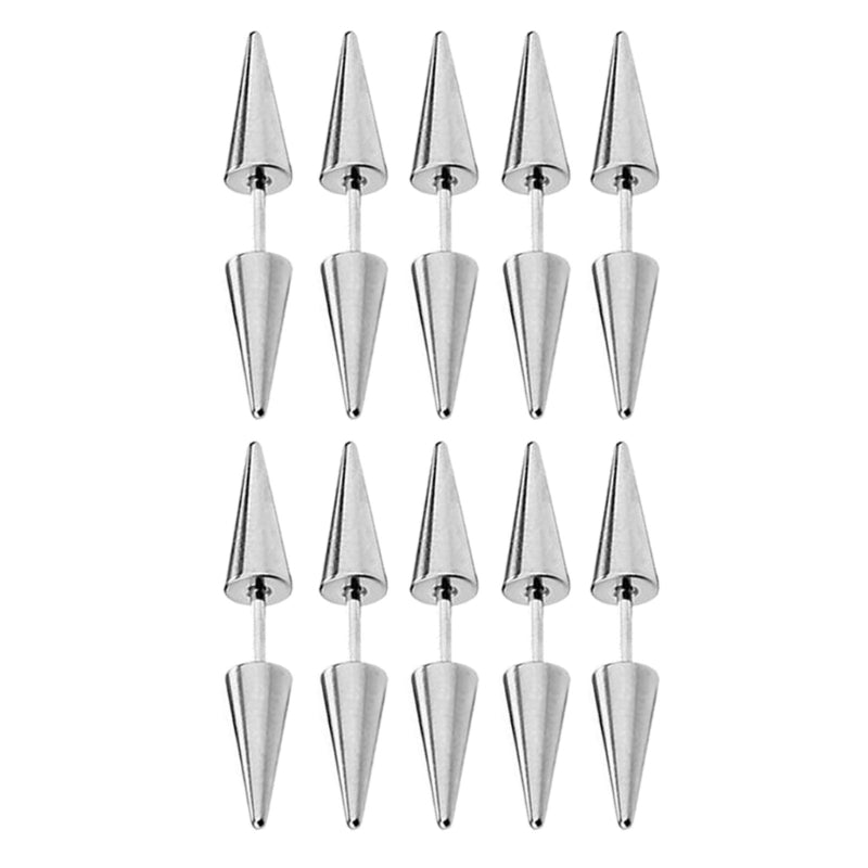10PCS Hairpins Hair Accessories For Women Dreadlocks Cone Hair Decoration Clip For Braid Africa Stainless Steel Body Jewelry