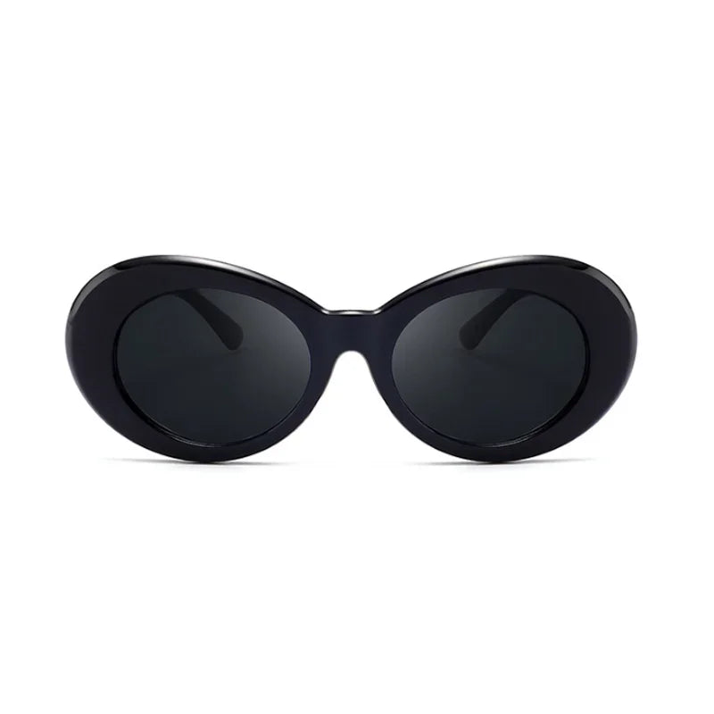 New Retro Oval Sunglasses Man Vintage Fashion Sun Glasses Classic White Black Lentes De Sol Mujer UV400 Gafas De Sol