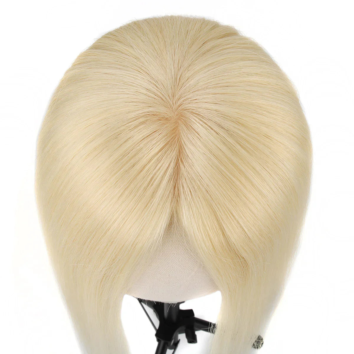 TUW10 3''x5'' Silk Base Hair Topper for Women with PU around 3 Clip 110% Handmade Remy Human Hair Natural Looking Topper Hairpin