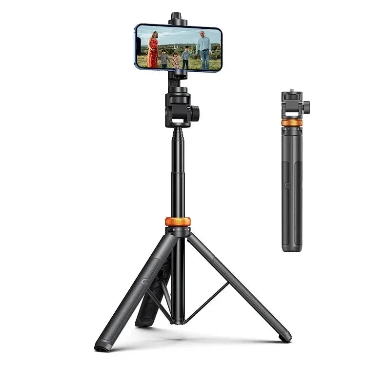 1.49M Wireless Selfie Stick Tripod Stand with Bluetooth Remote Extendable Tripod for iPhone Mobile Phone Tiktok Live Streaming