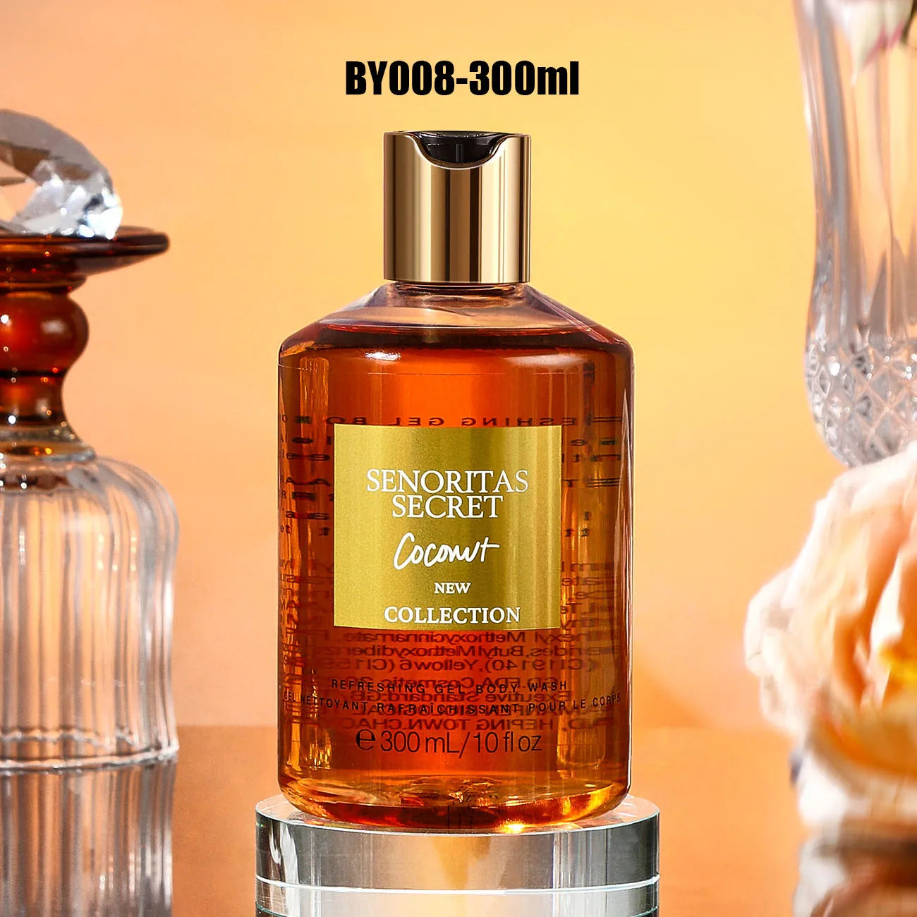 Women's Shower Gel 300ml, Fragrance Shower Gel, Velvet Petal, Water Kiss, Long-lasting Fragrance, Perfume Shower Gel