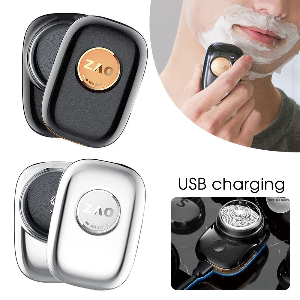 New Portable Mini Light Waterproof Electric Zao Shaver USB Rechargeable Wet Dry Painless Face Beard Shaver For Home Travel