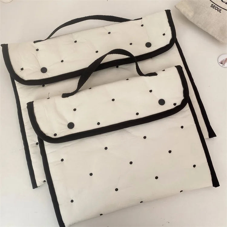 Korean INS Embroidered Rabbit Pattern Handheld Tablet Bag For Ipad 9.7-11 macbook Air13.3 13.6 pro14 Samsung Laptop Storage Bag