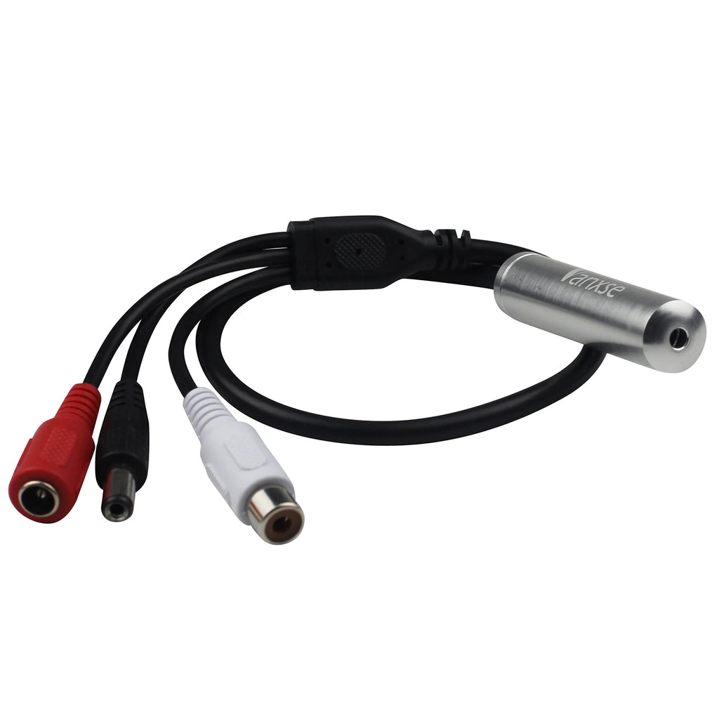 Uvusee Mini Microphone High Sensitive Pickup Audio Mic Microphone for Cctv Security Camera DVR System