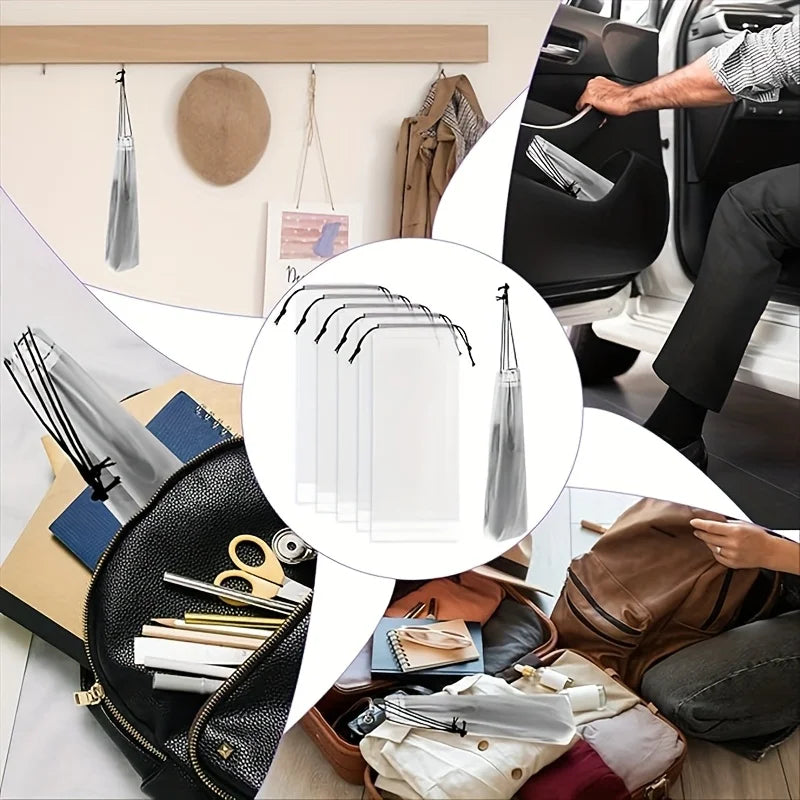 5/20pcs Waterproof Translucent Umbrella Storage Bag with Drawstring Portable Multi-purpose Pouch for Home Travel Organizer Essen