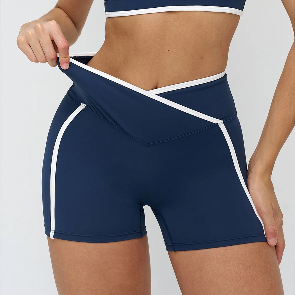 Yoga Shorts Women High Waist Gym Fitness Shorts Sports Biker Shorts Female Sports Yoga Short Leggings Workout Cycling Tights