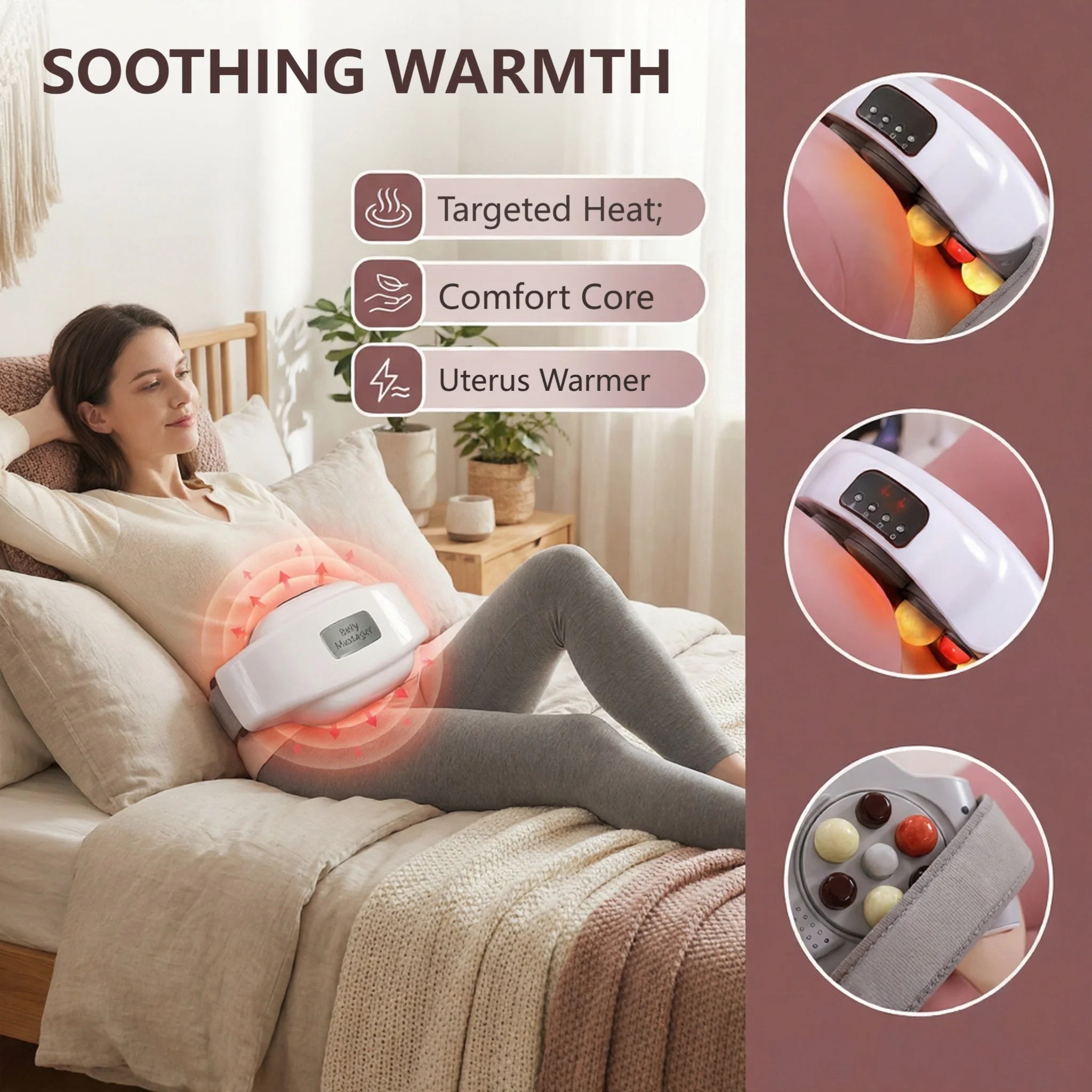 Electric Abdominal Massager，Stomach massager, Abdominal Massager ，health gift, give to family and friends