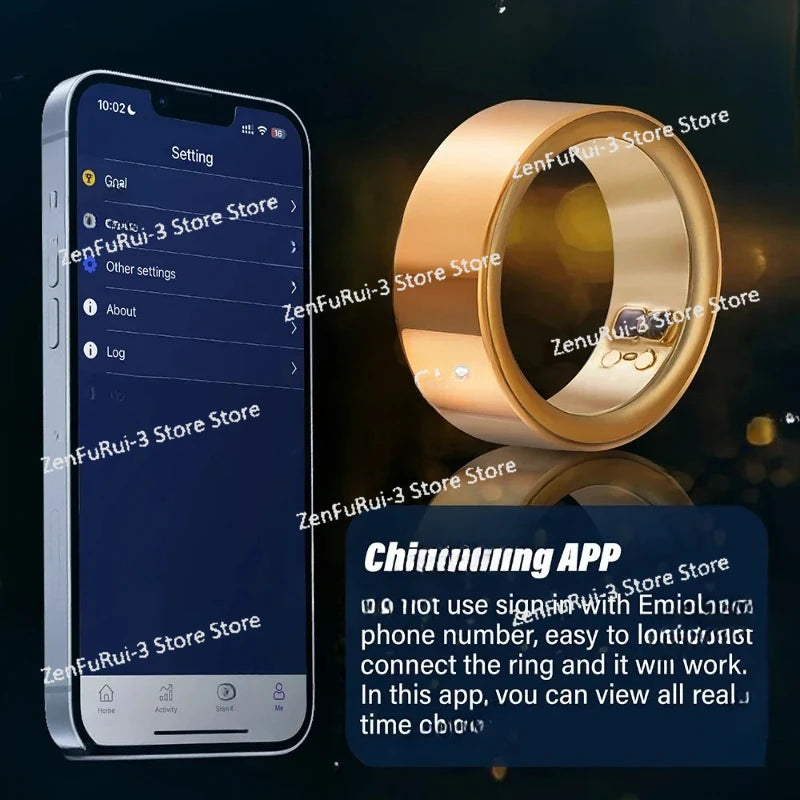 Sleep Monito R Heart Rate Oura Ring Women IP68 Waterproof Bloo D Oxyge N Fitness Tracker Smartring