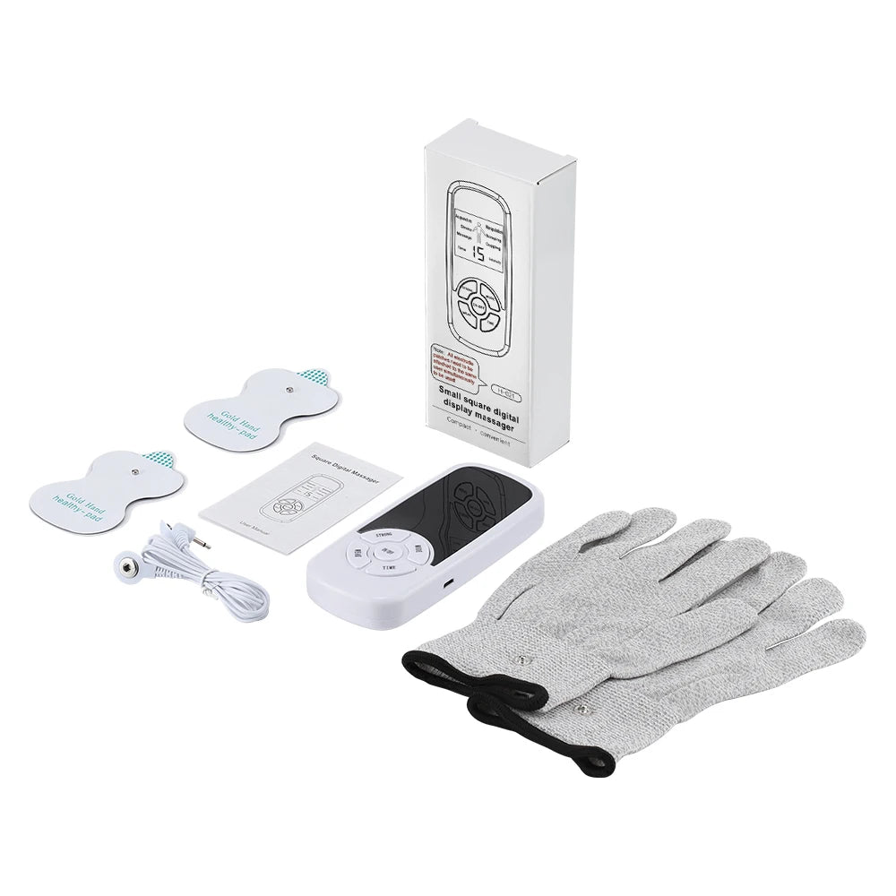 6 Modes Tens Electric Massager Muscle Relax Device Full Body Stimulator Back Waist Knee Healthy Care Patchs Digital Massage Tool