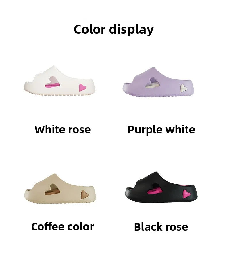 Women's Cloud Cushion Summer Slippers - Ultra-Soft EVA Slides with Thick Sole, Non-Slip Bath/Home Sandals for Indoor & Outdoor