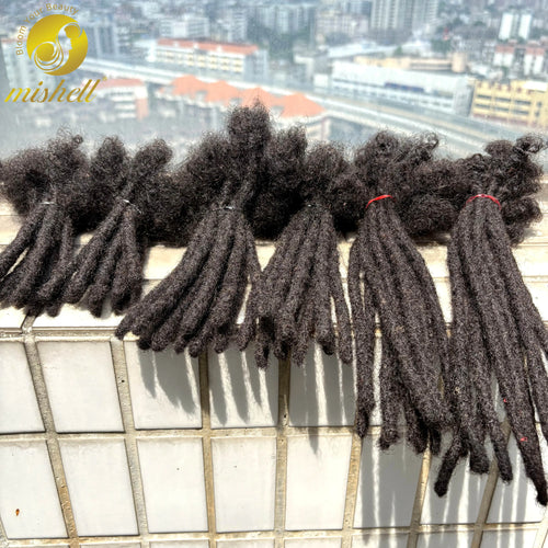 0.6cm 4-8Inch Regular Loc Extension Human Hair 50 Strands Full Handmade 100% Human Hair Dreadlock Extensions for Men Women