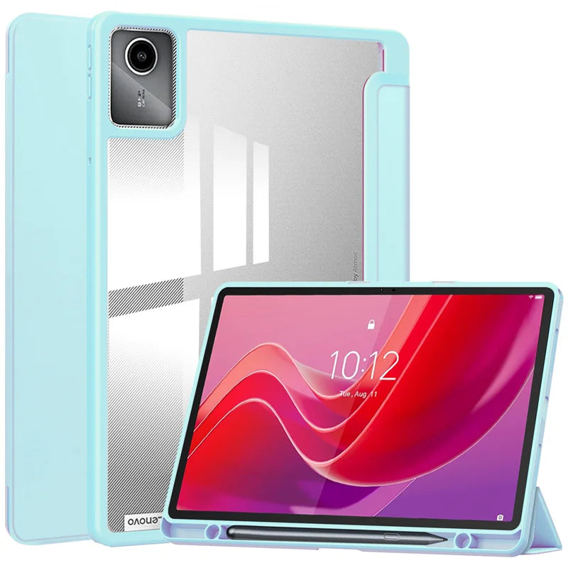 For Lenovo Tab M11 Xiaoxin Pad 11 2025 2024 Case With Pen Holder Folding Stand Smart Tablet Cover Funda for Idea Tab 11 " Case