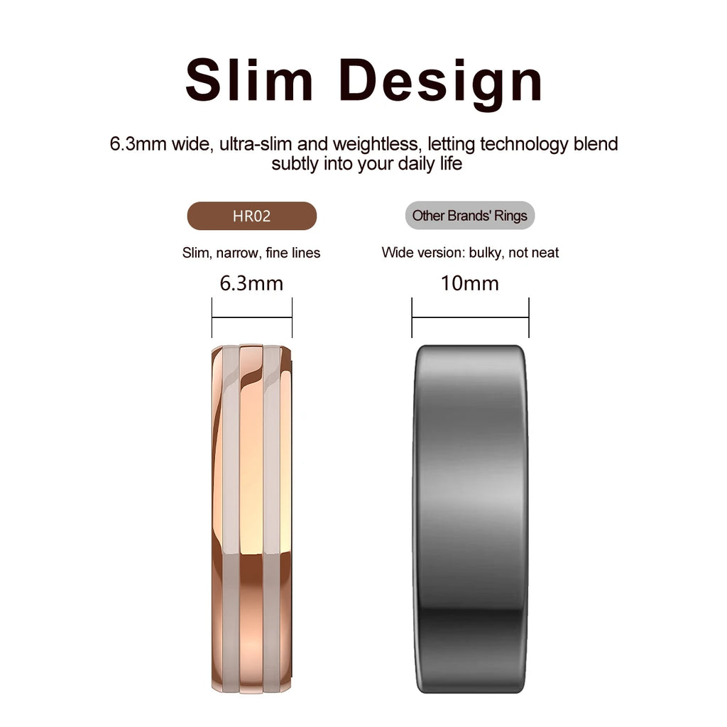 2026 Smart RingUnisexIP68 waterproof ratingHeart rate and health monitoringActivity trackerFitness ringNew model