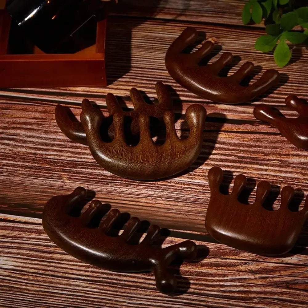 Gua Sha Massage Comb, Head and Face Scalp, Natural Facial Massager, Wide Tooth, Guasha Scraping, Body Massage