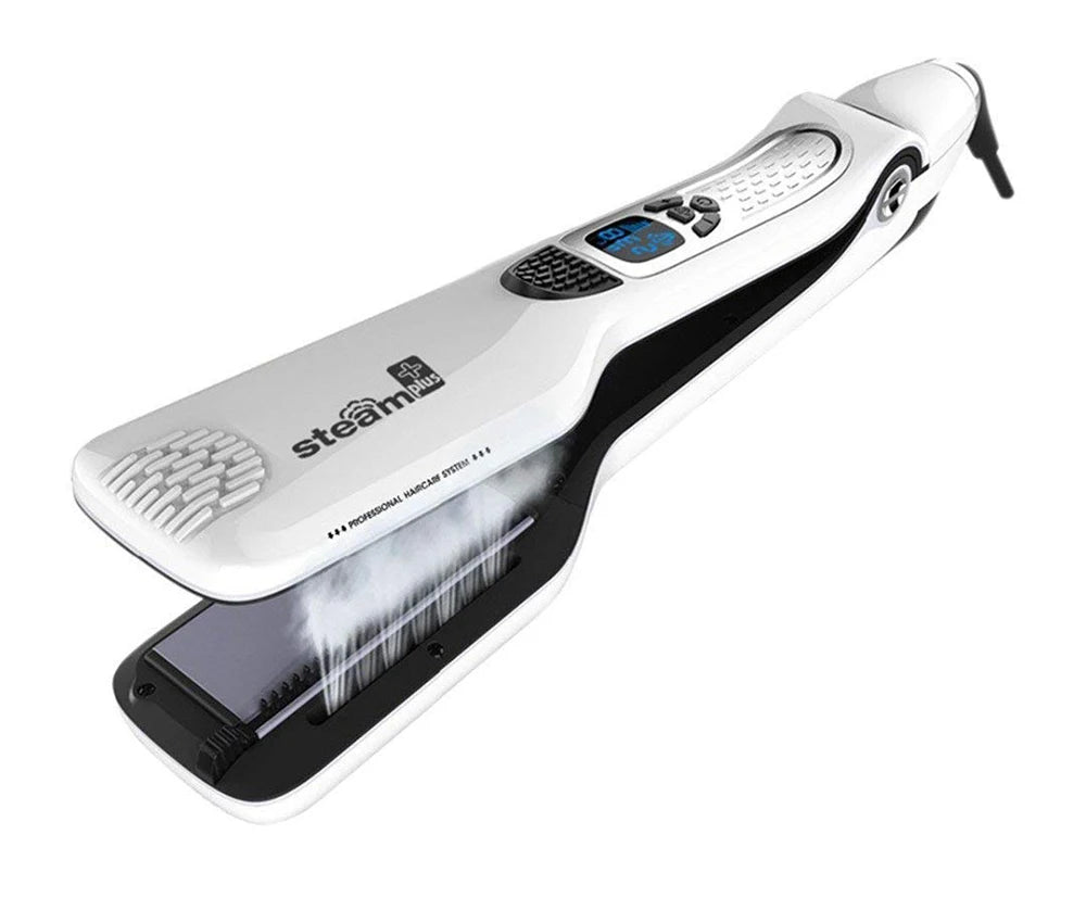 Professional Hair Straightener Steam Flat Iron Straightening Brush Electric Hair Brushes Ceramic Tourmaline Vapor Straighteners
