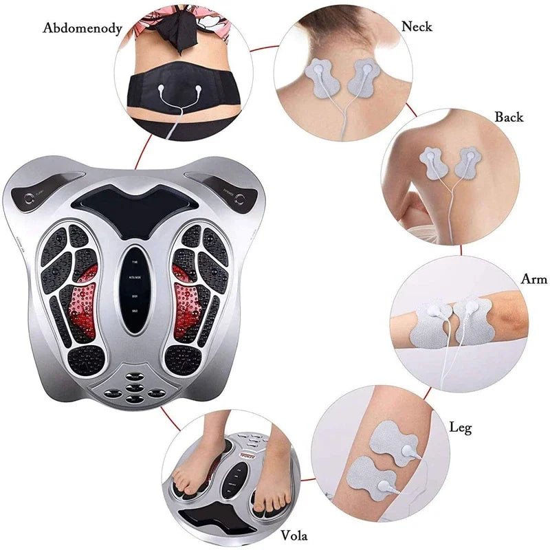 Foot Massager Electric Vibrator  Leg Exerciser With Remote Control Health Care Body Massage Bio Shaker Heating Therapy Machine