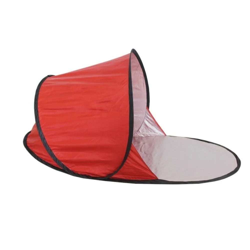 Camping Tent Silver Coated Small Folding Tent Instant Pop-up Automatic Sun Shelter Portable UV Protection Mini Beach Tent Summer