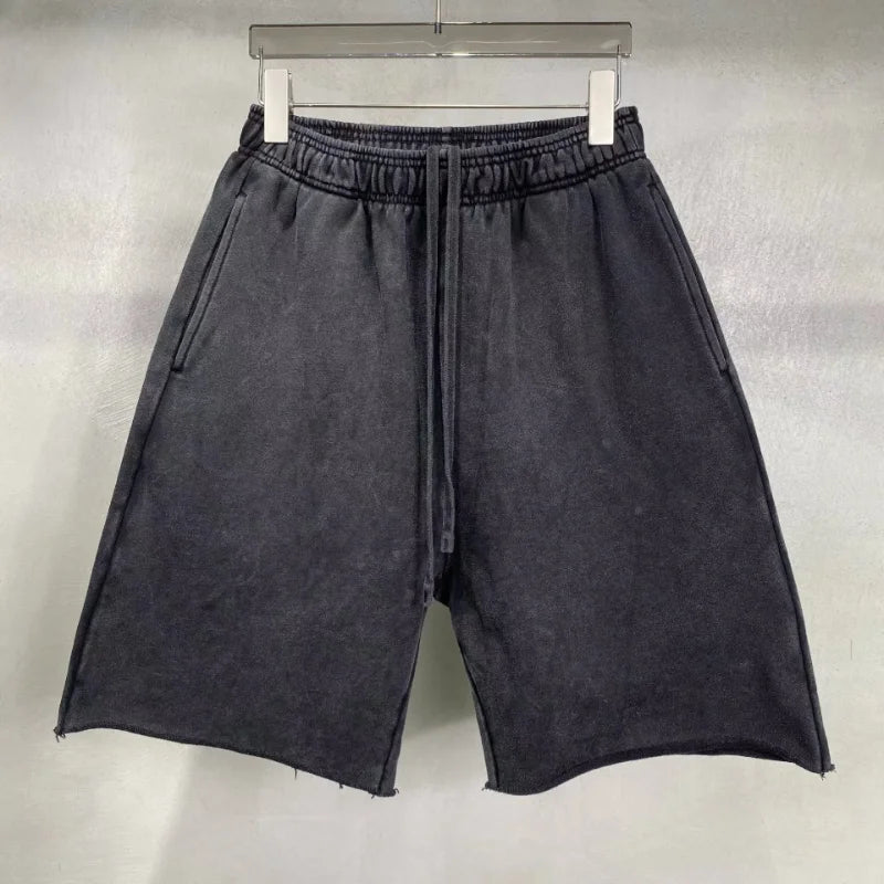 Vintage Washed Shorts For Men Casual Retro Women Baggy Pants Men's Clothing Summer Y2k Unisex Goth Streetwear Male Clothes