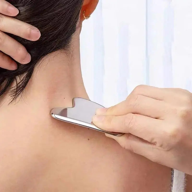 Gua Sha Board Guasha Massage For Face Stainless Steel Body Massager Facial Scraping Plate Guasha Scraper For Neck Back